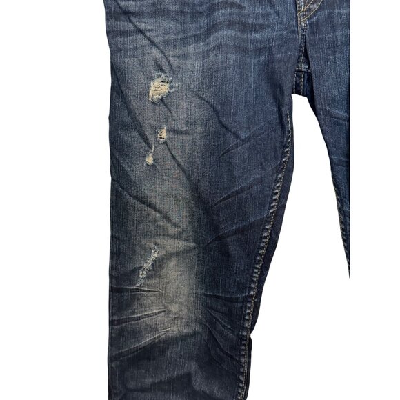 Silver Jeans Co. Konrad Men’s Distressed Denim Jeans W38/L32 Mid-Rise Straight-L - Picture 8 of 9